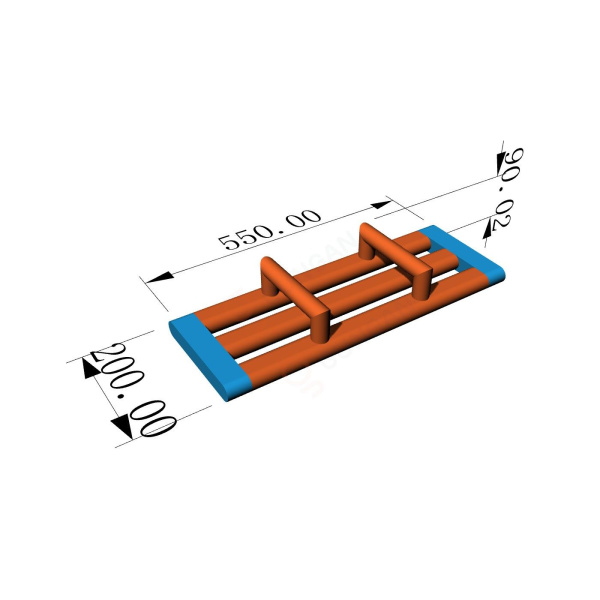 Przeszkoda trzytorowa - Dmuchane parki wodne  - 5