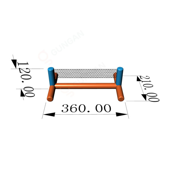 Boisko do siatkówki mini - Dmuchane parki wodne  - 3