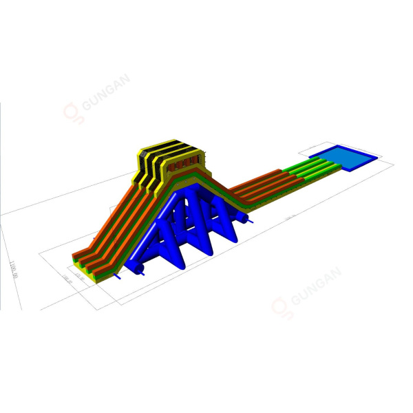 Dmuchana zjeżdżalnia wodna Giga - 52 metry  - 3