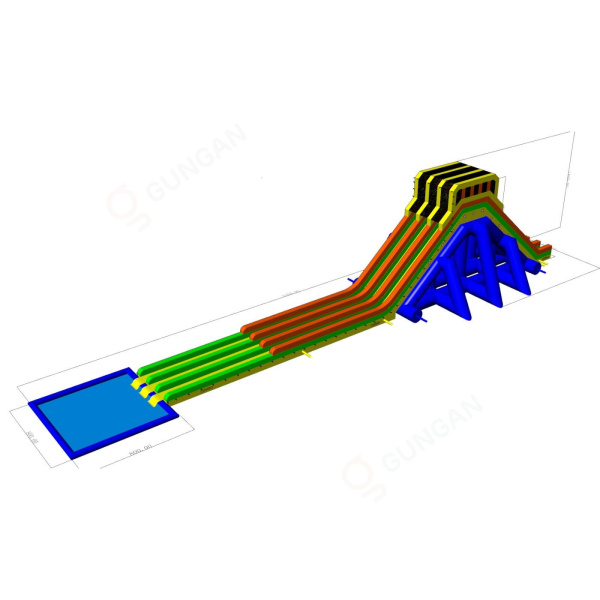 Dmuchana zjeżdżalnia wodna Giga - 52 metry  - 2