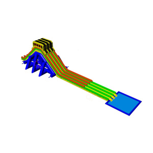 Nafukovací vodní skluzavka Giga - 52 metrů