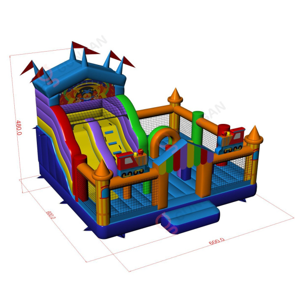 Nafukovací hřiště 6x6 - lunapark  - 4