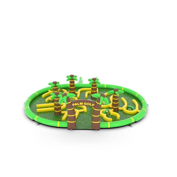 Nafukovací minigolf v motivu safari