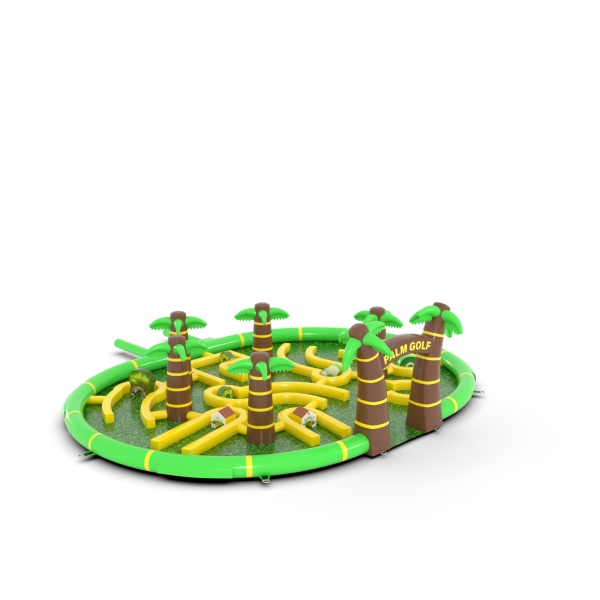 Nafukovací minigolf v motivu safari