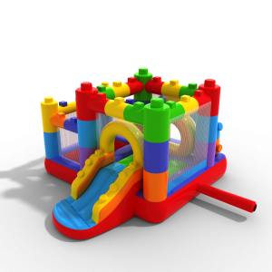 Skákací hrad mini combo - barevné bloky