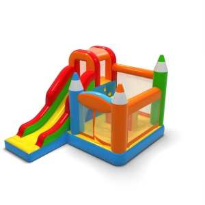 Skákací hrad s pastelkami...