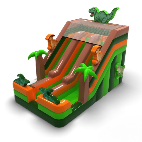 Dvojitá skluzavka s motivem dinosaurů mini