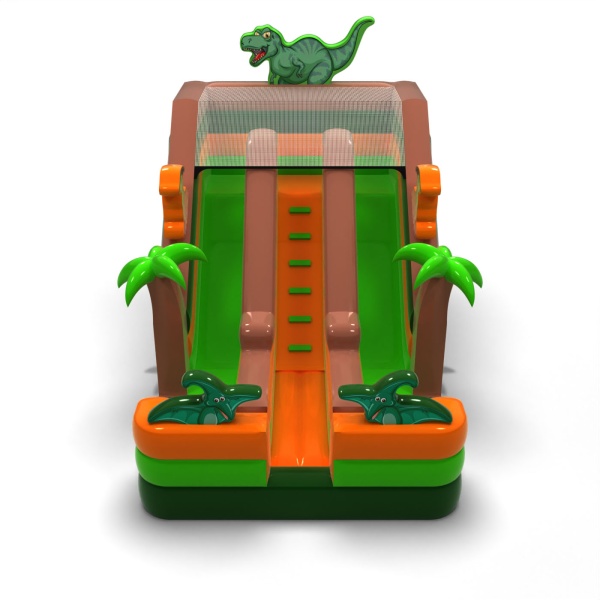 Dvojitá skluzavka s motivem dinosaurů mini