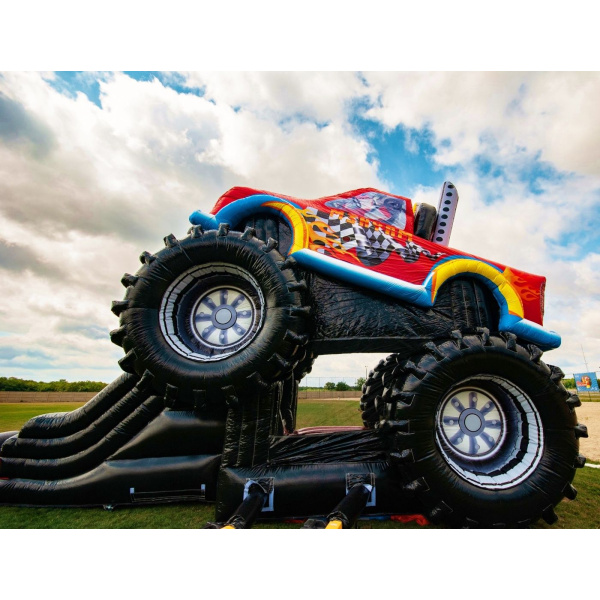 Dmuchaniec Monster Truck - zjeżdżalnia  - 8