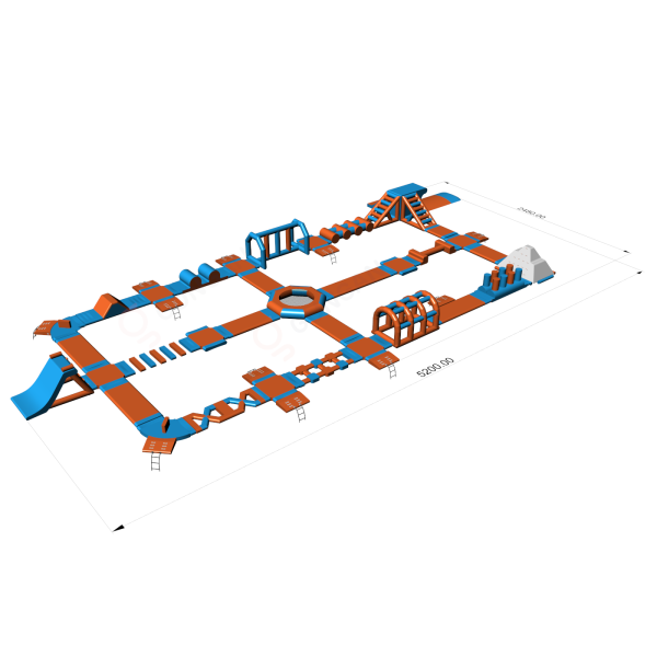 Dmuchany park wodny Omega (52 x 25 m)  - 6