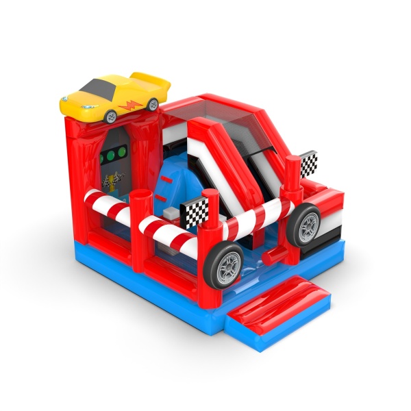 Nafukovací atrakce se skluzavkou - automobilové combo