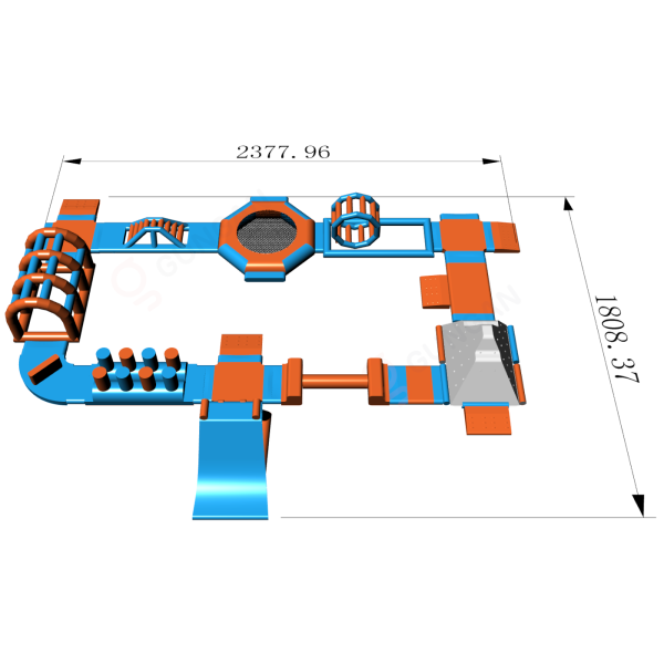 Dmuchany park wodny Beta (24 x 18 m)  - 4