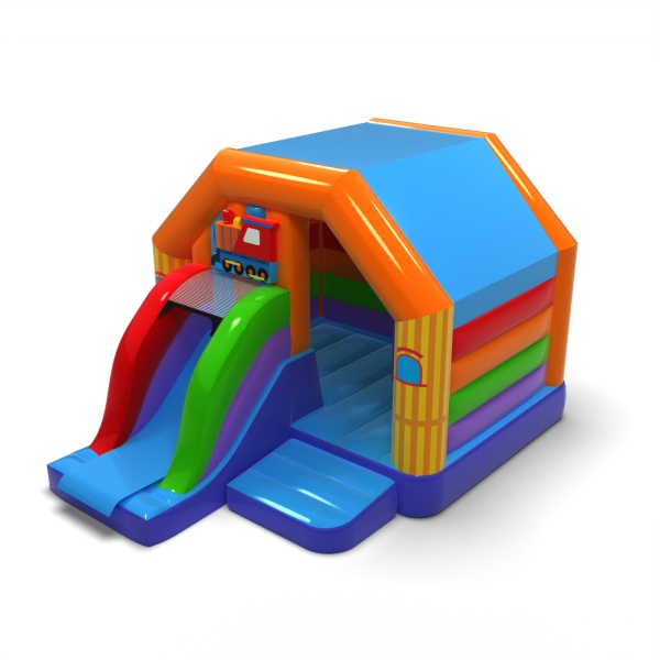 Mini lunapark - nafukovací atrakce se skluzavkou