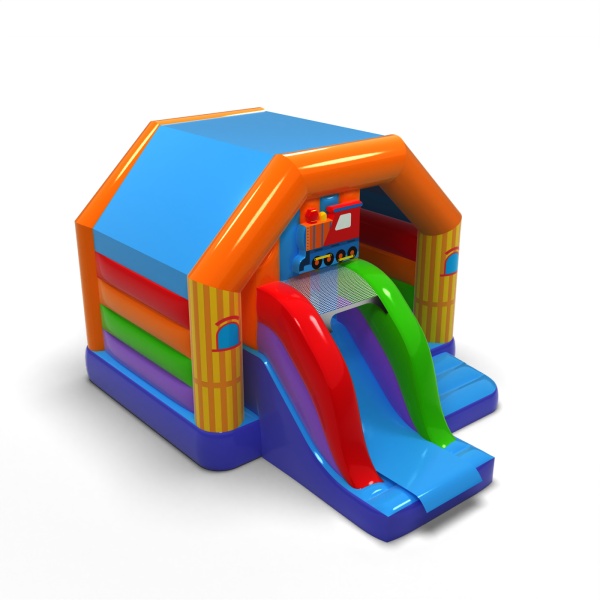 Mini lunapark - nafukovací atrakce se skluzavkou