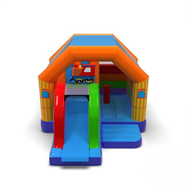 Mini lunapark - nafukovací atrakce se skluzavkou