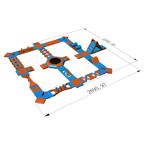 Dmuchany park wodny Jota (24 x 27 m)  - 4