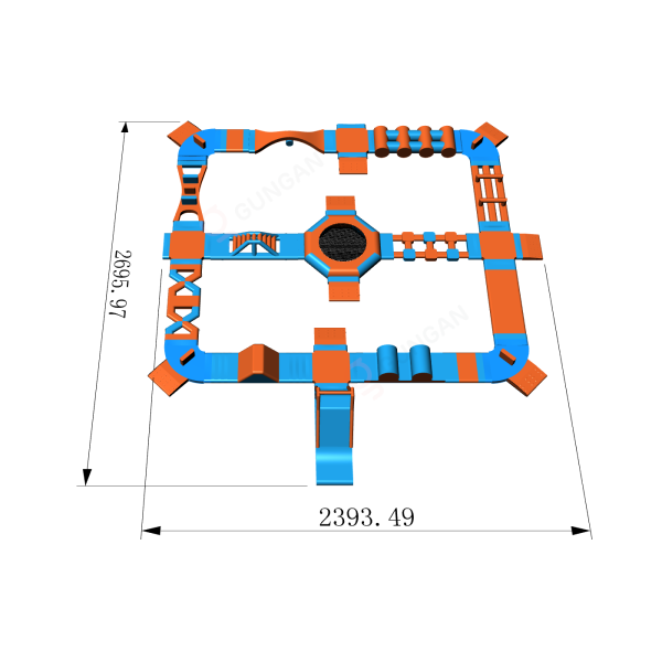 Dmuchany park wodny Jota (24 x 27 m)  - 5